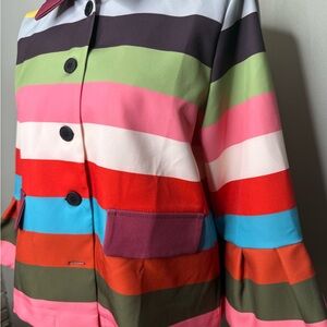 Colorful Striped Women's Jacket